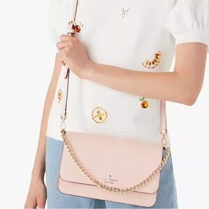 NWT Kate Spade Madison Flap Convertible Crossbody Pink